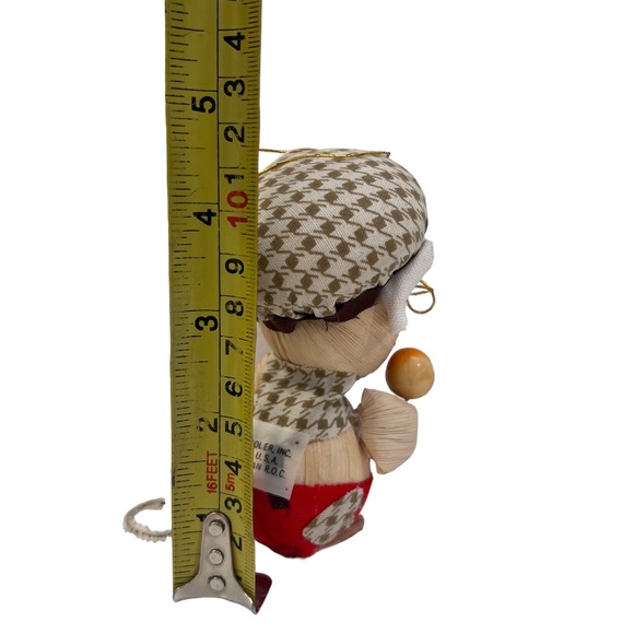 Kurt S. Adler Corn Husk Ornaments Granny and Grandpa Mouse 4" - Picture 8 of 9